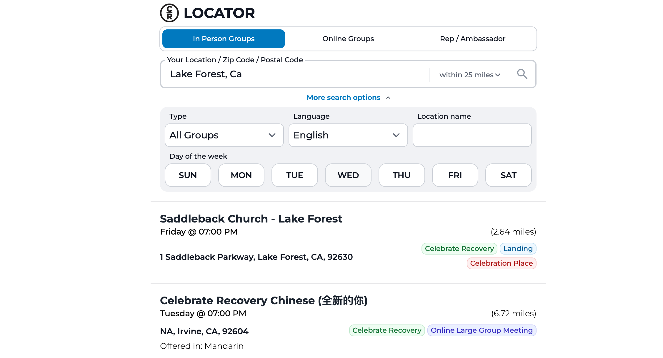 CR Locator